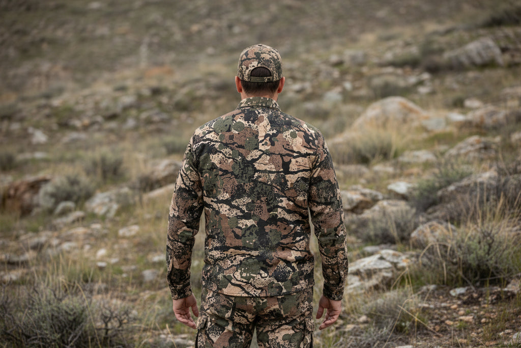 Ridge Rock™ Cotton Camo Hunting Shirt – Lightweight, Breathable