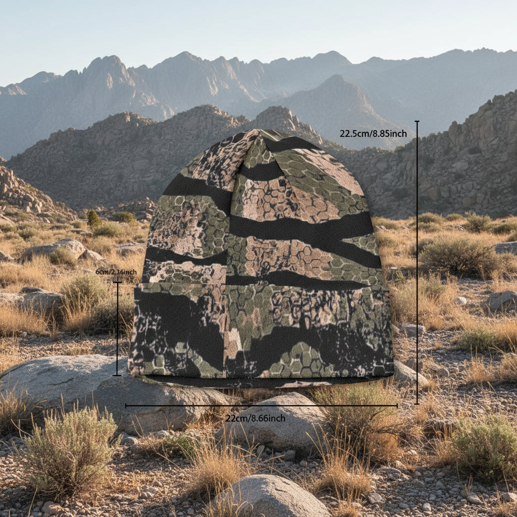Mountain Lion Camouflage Knit Beanie