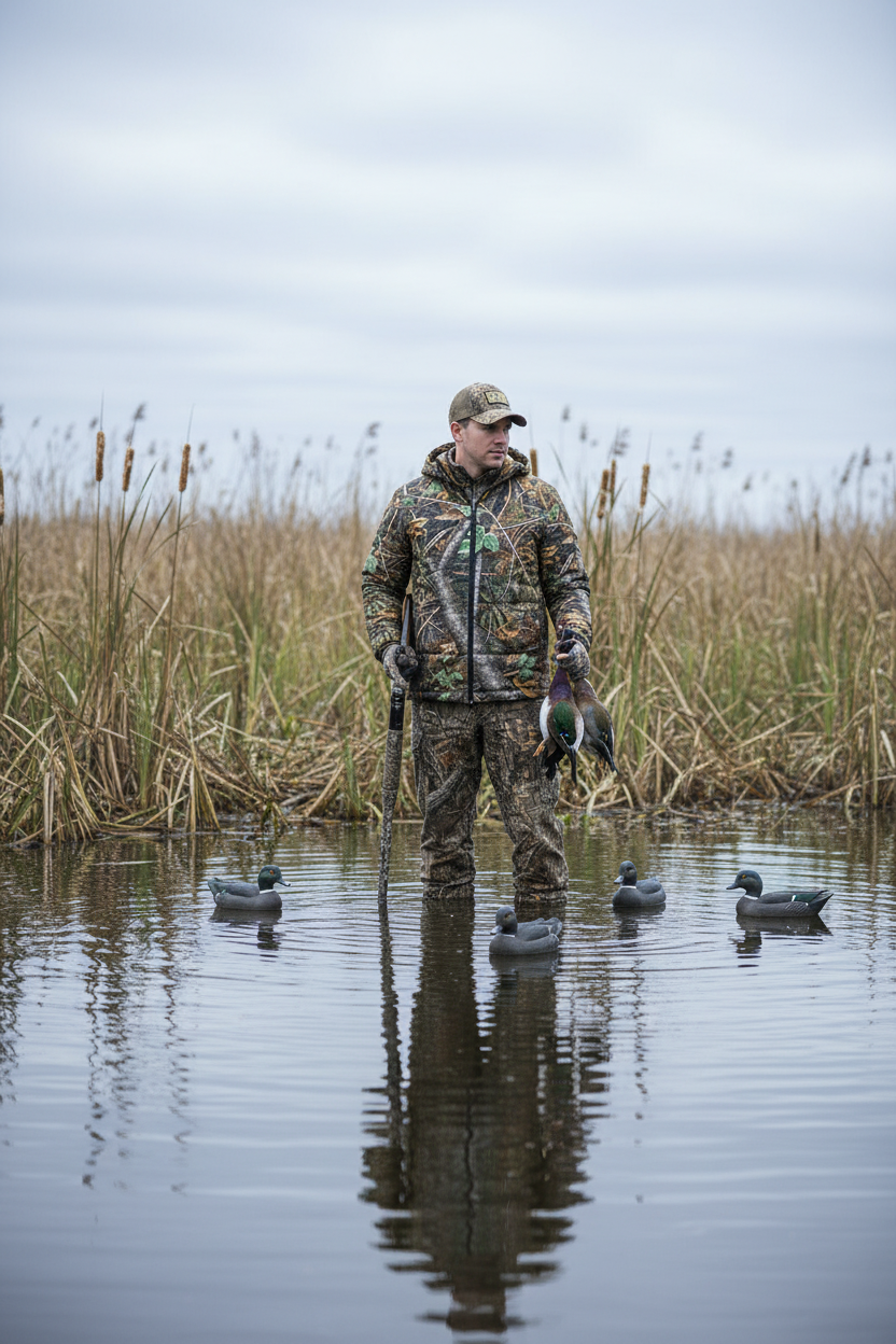 Meltdown Hooded Insulated Puffer Jacket – Cold Weather Hunting Camouflage