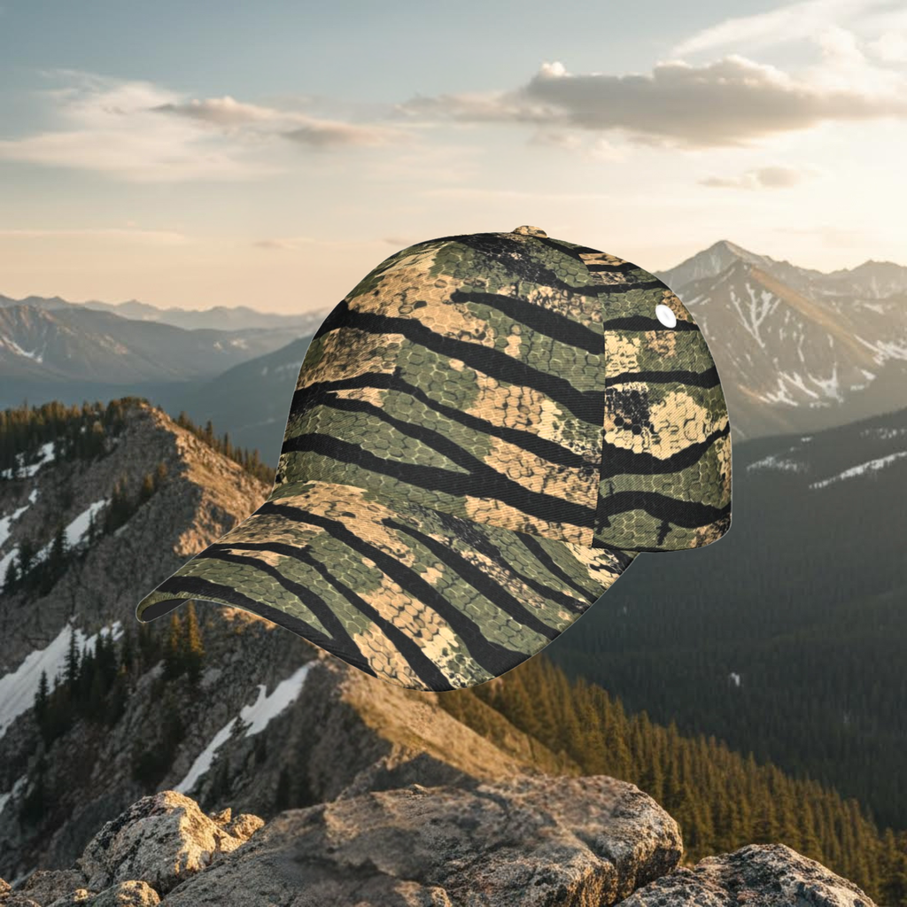 Mountain Lion™ Camouflage Hunting Field Cap – Durable Outdoor Camo Hat