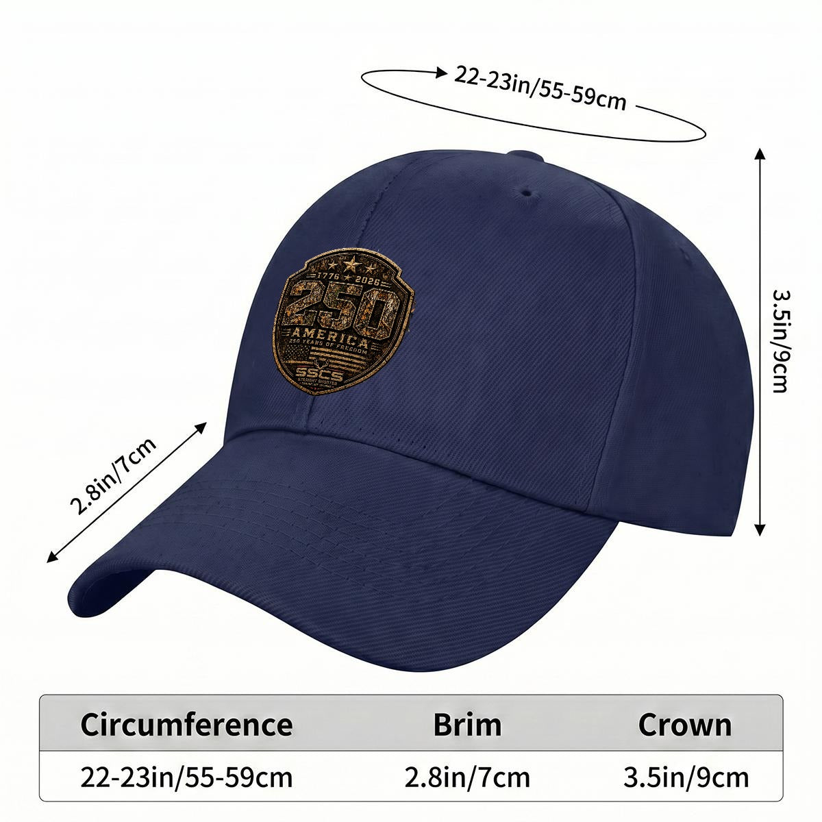 250th American Anniversary Baseball Cap