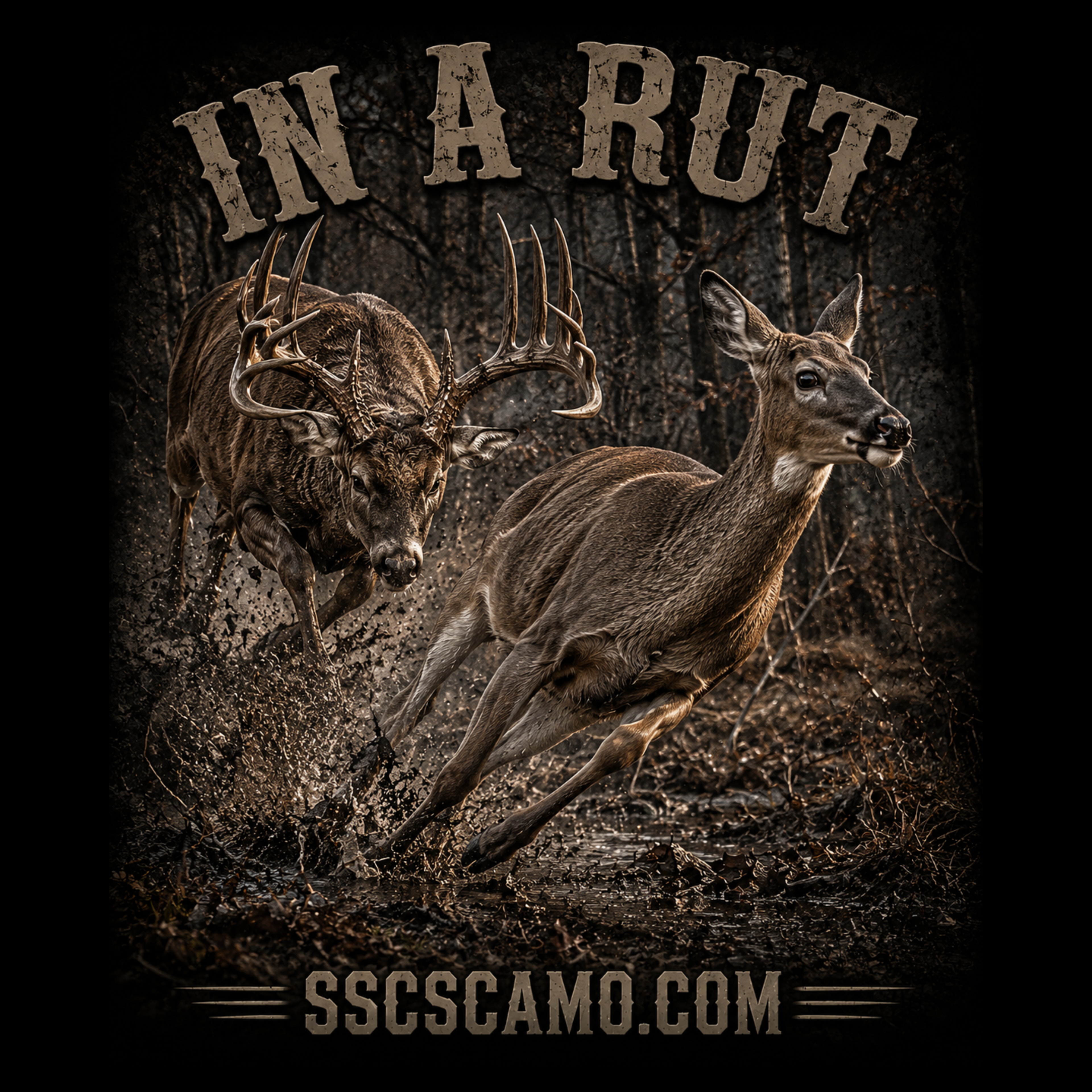 In A Rut - SSCS Heritage T-Shirt - Printed In The U.S.A.