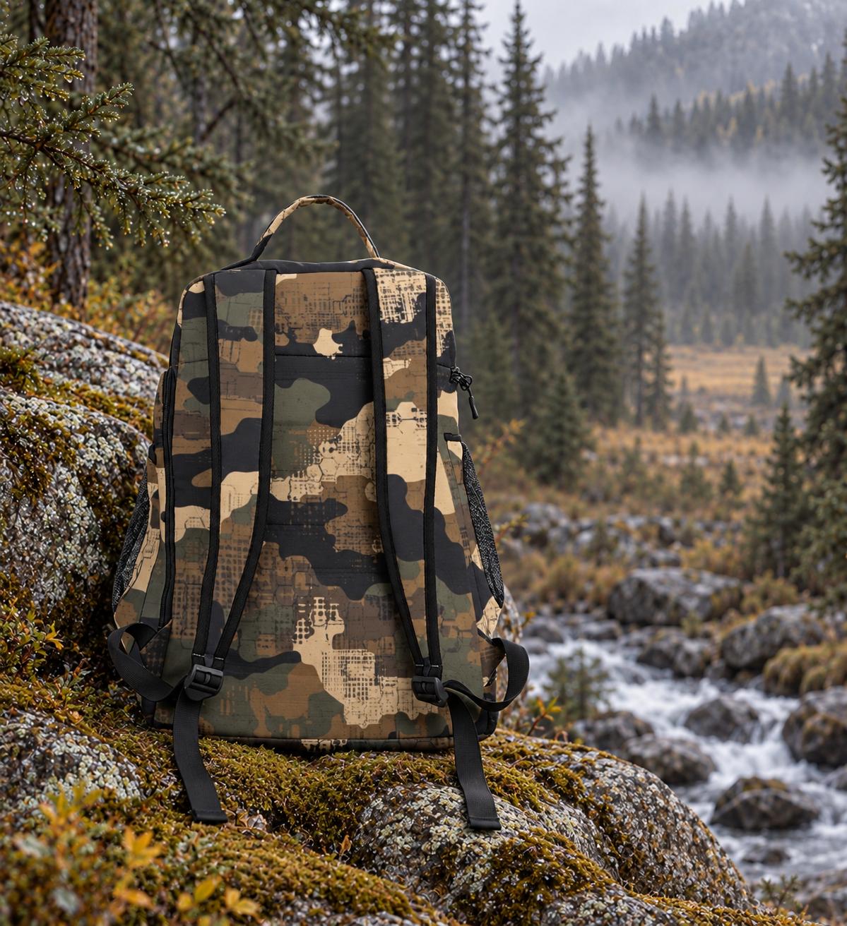 SSCS Saber-Tooth - 300D Oxford Camouflage Field Backpack