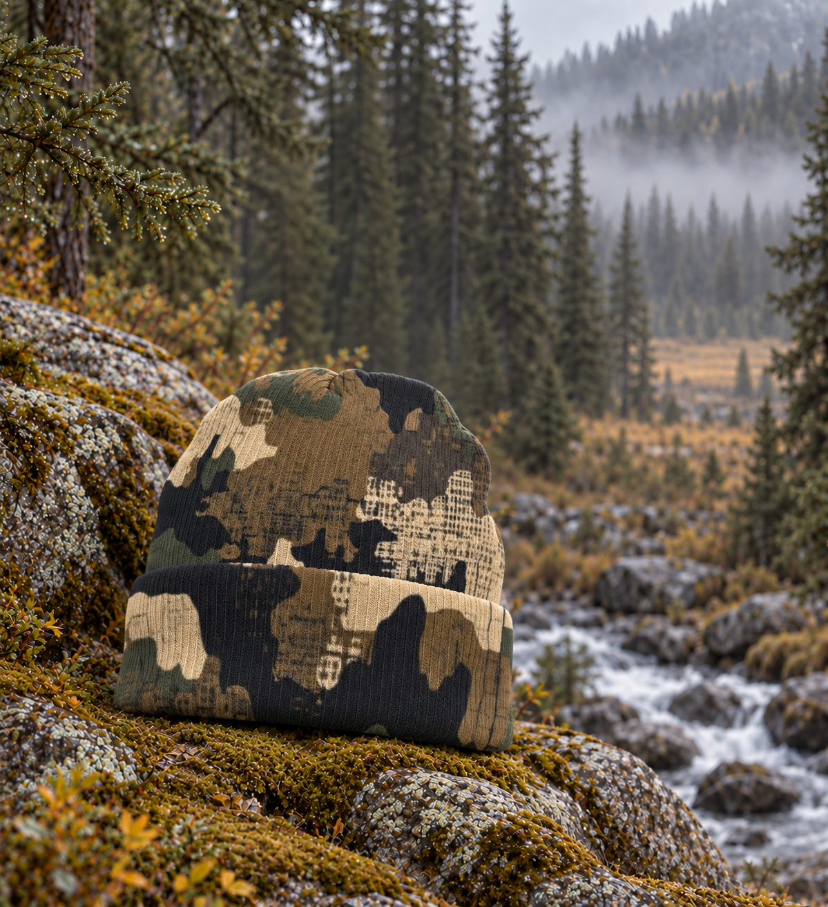 SSCS Saber-Tooth - Camouflage Knit Beanie