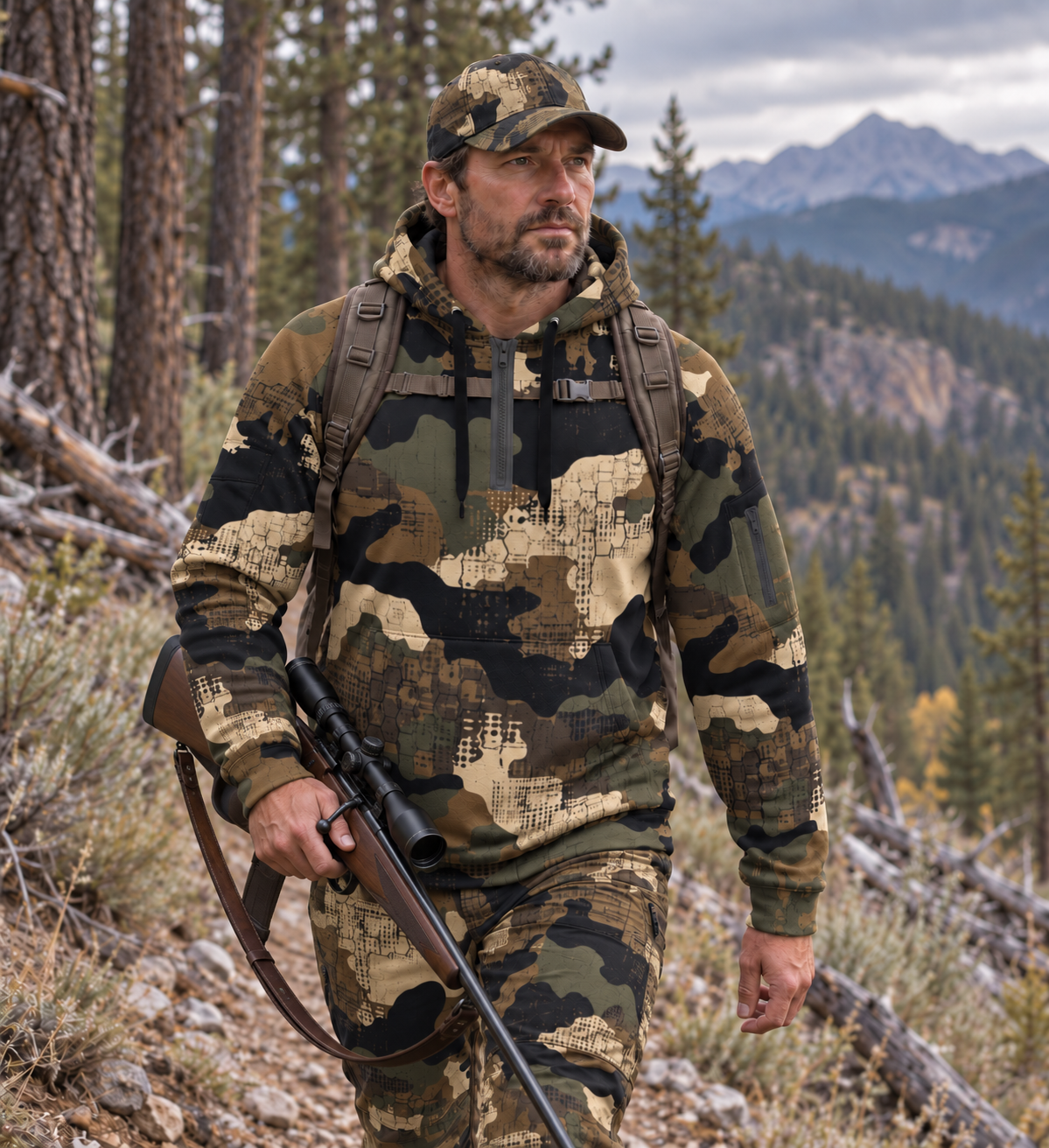 SSCS Saber-Tooth - Half-Zip Arm-Pocket Hoodie