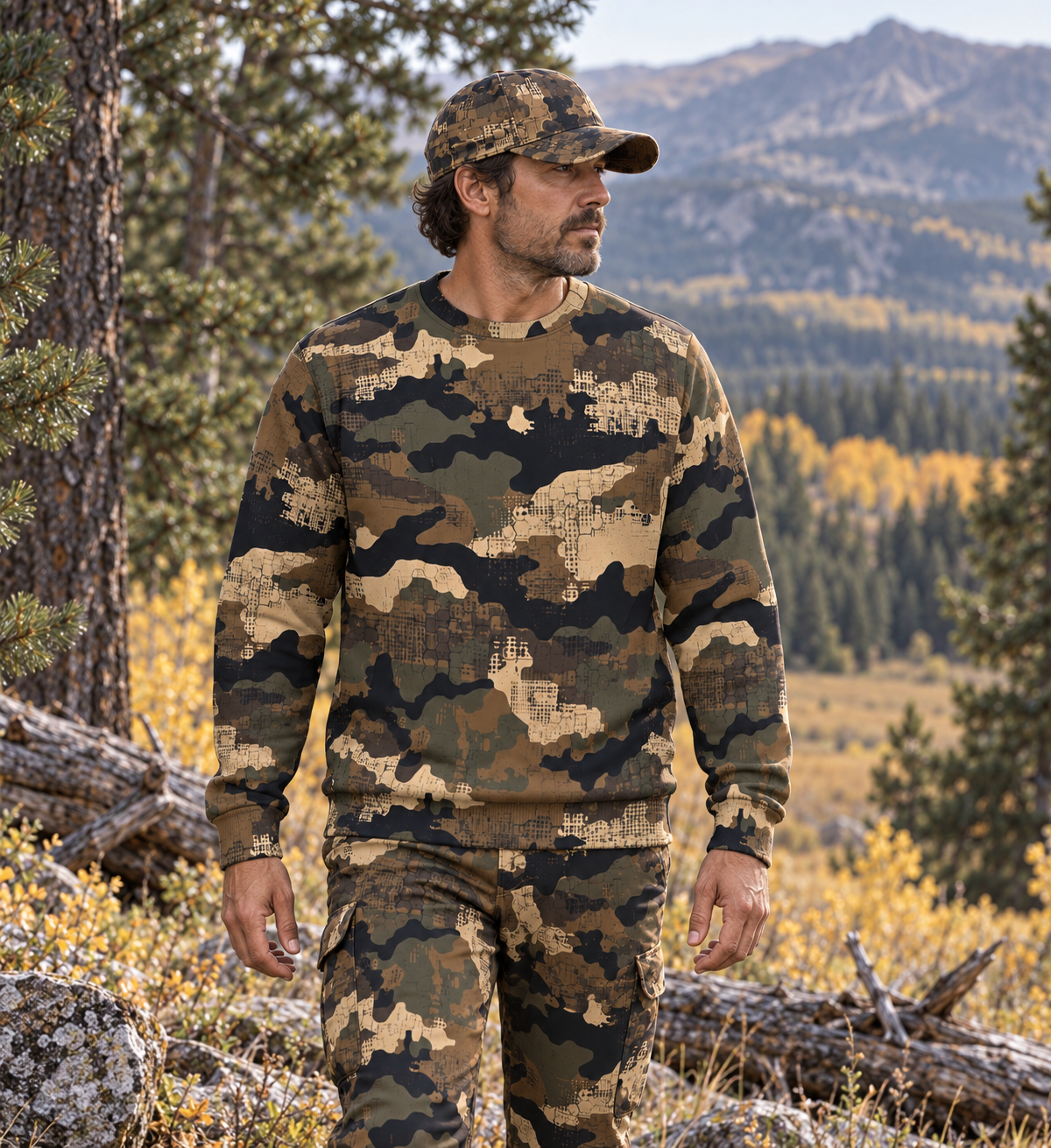 SSCS Saber-Tooth - Heavy Fleece-Lined Camouflage Sweatshirt