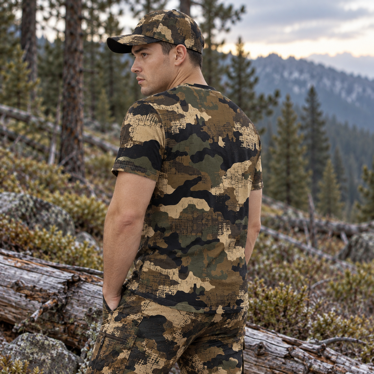 SSCS Saber-Tooth - Camouflage Stretch Hunting T-Shirt