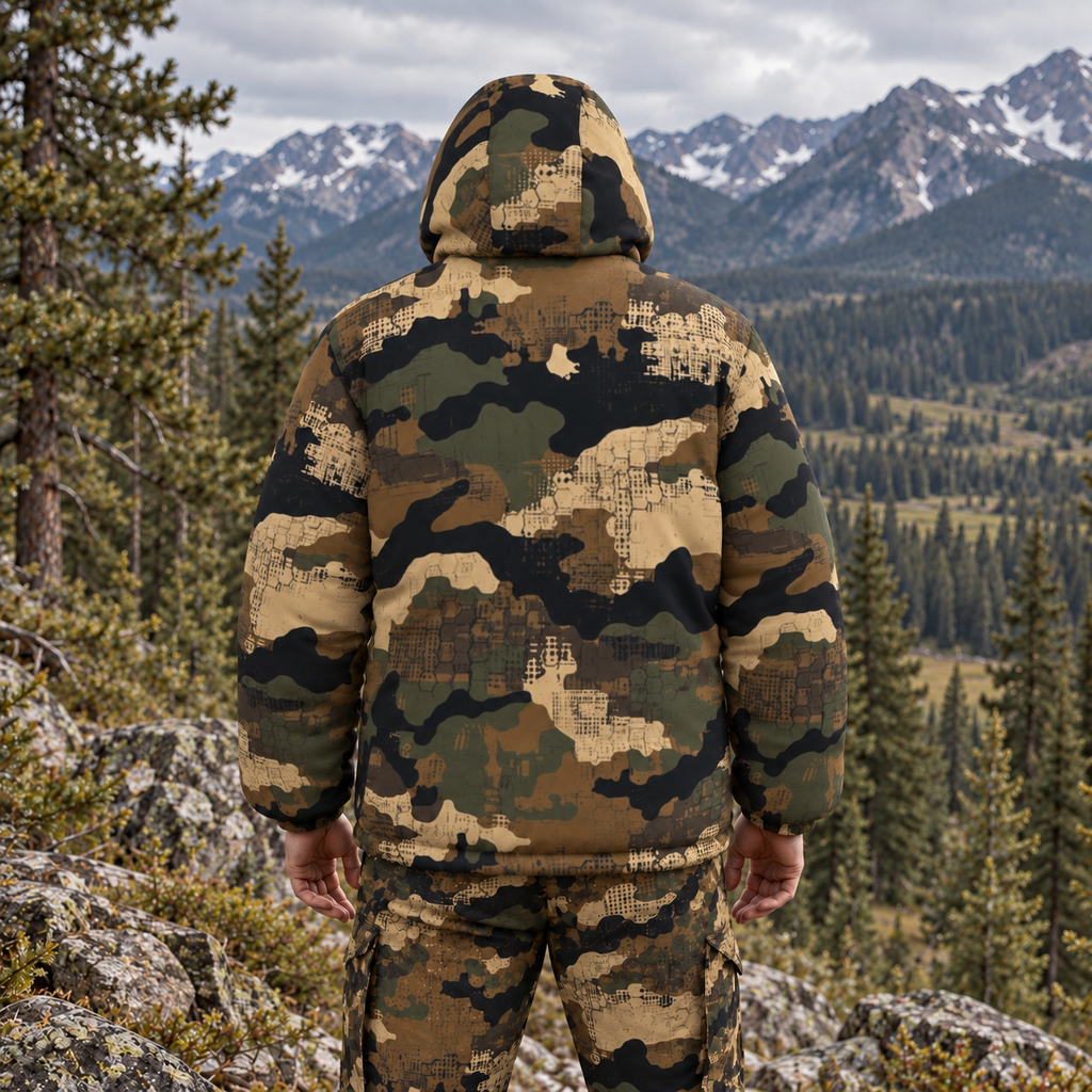 SSCS Saber-Tooth - Hooded Insulated Puffer Jacket - Cold Weather Hunting Camouflage