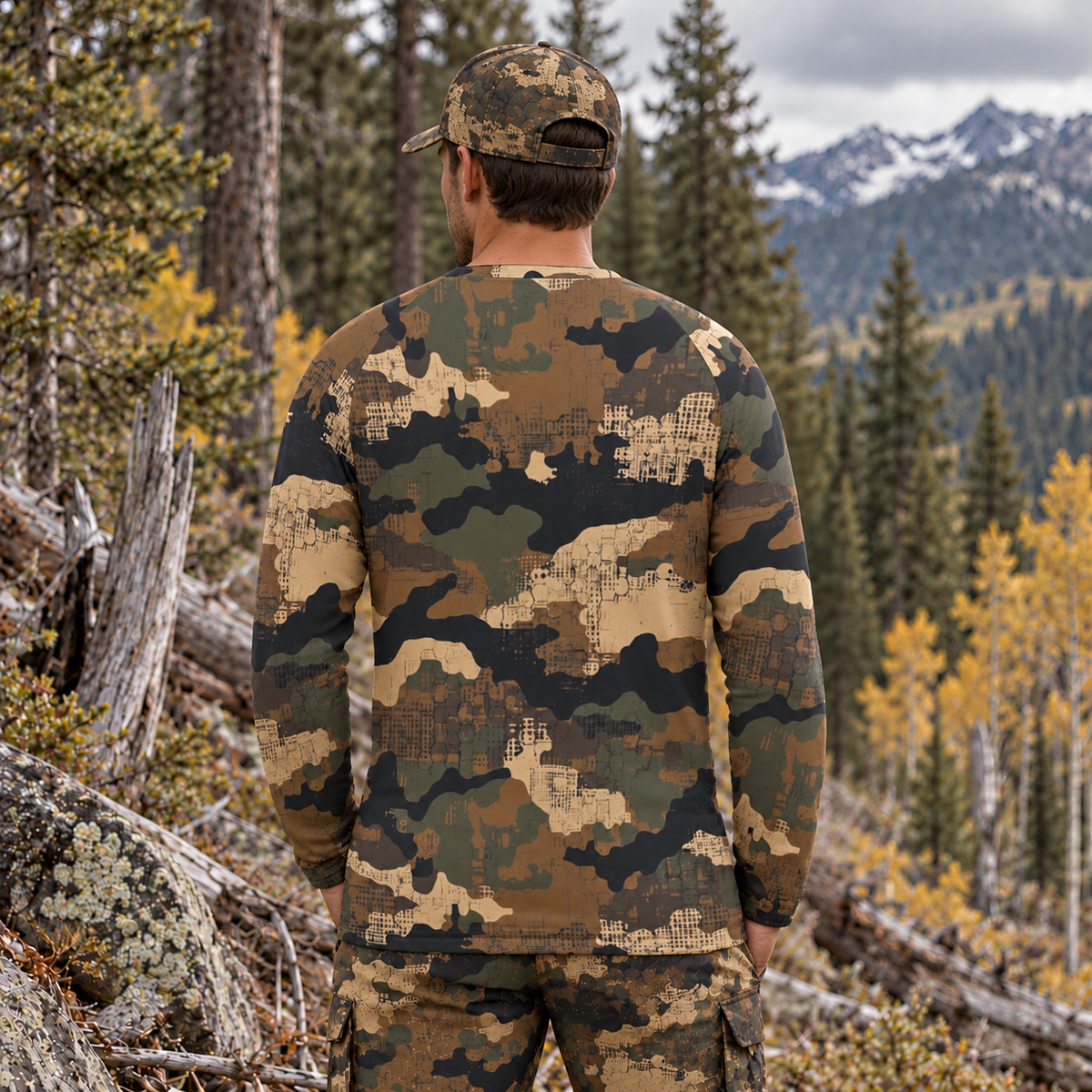 SSCS Saber-Tooth - Long-Sleeve Stretch Camo Hunting Shirt
