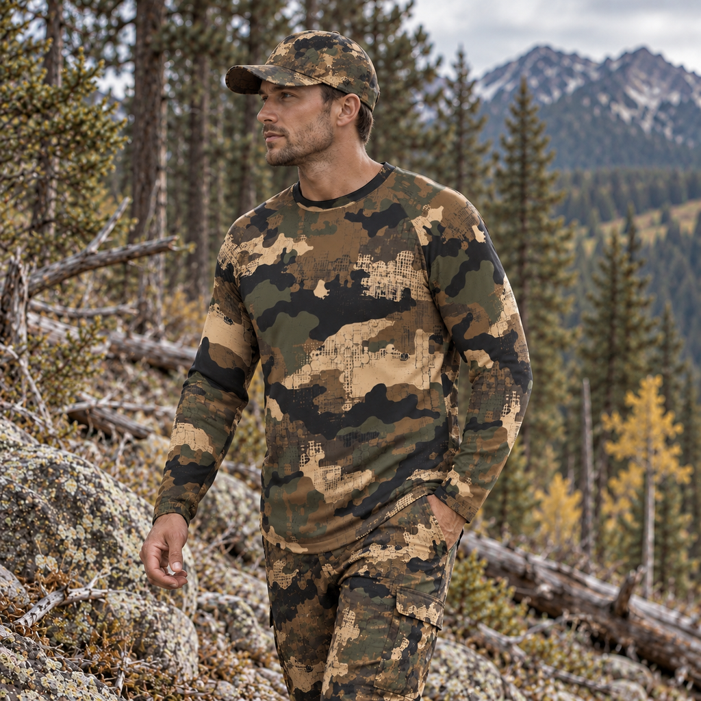SSCS Saber-Tooth - Long-Sleeve Stretch Camo Hunting Shirt