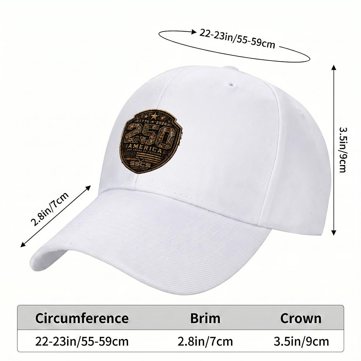 250th American Anniversary Baseball Cap