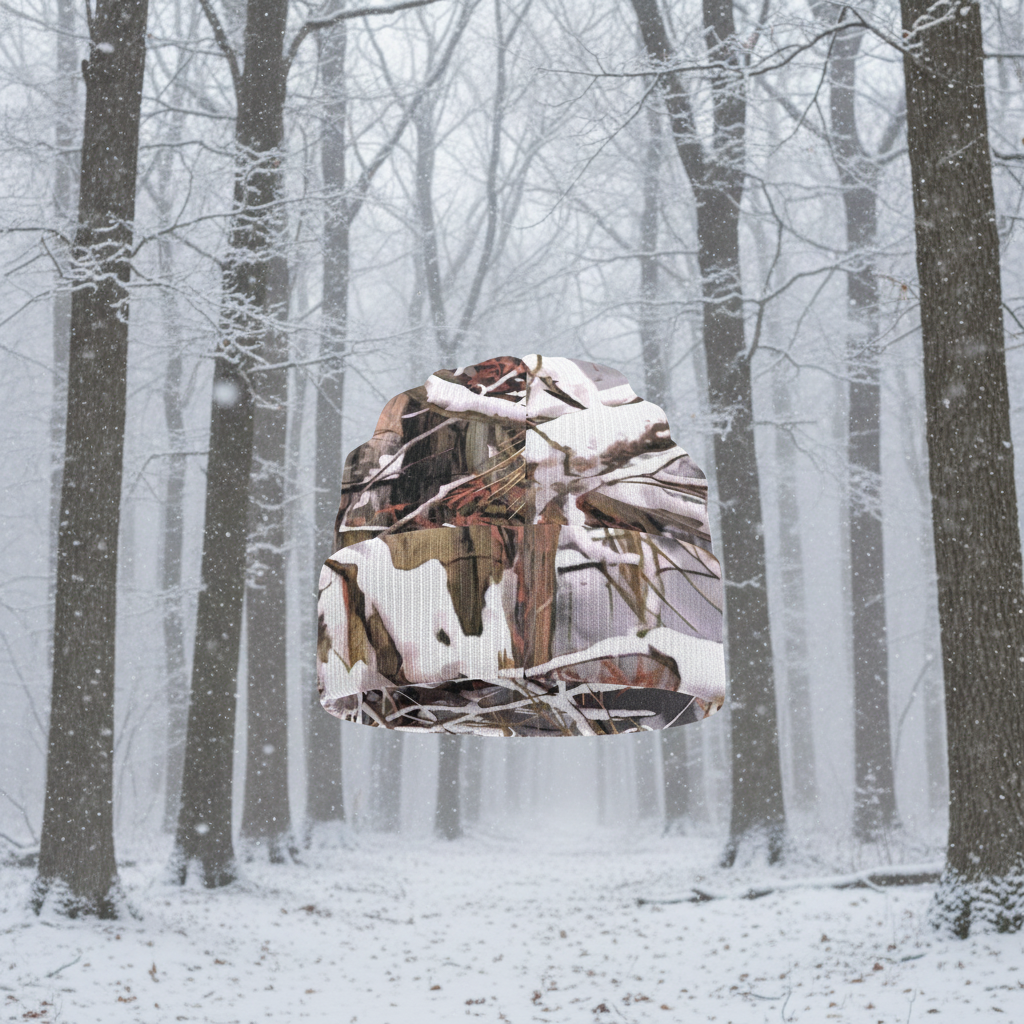 White Wolf™ - Snow Camouflage Knit Beanie