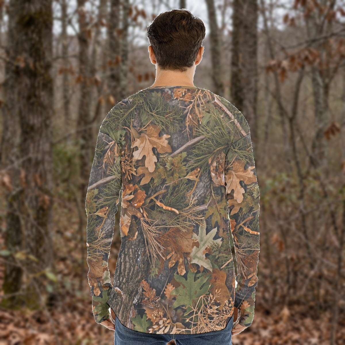 SSCS vanish hunting shirt — outdoor composite view 1, original product preserved