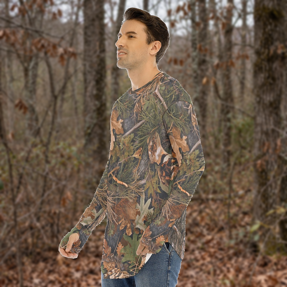 SSCS vanish hunting shirt — outdoor composite view 2, original product preserved