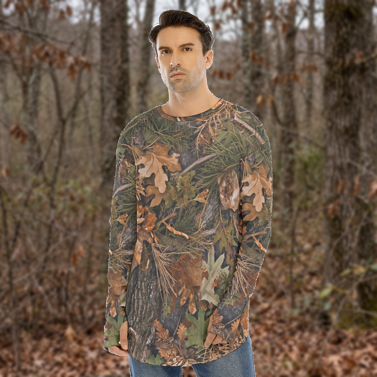 SSCS vanish hunting shirt — outdoor composite view 4, original product preserved